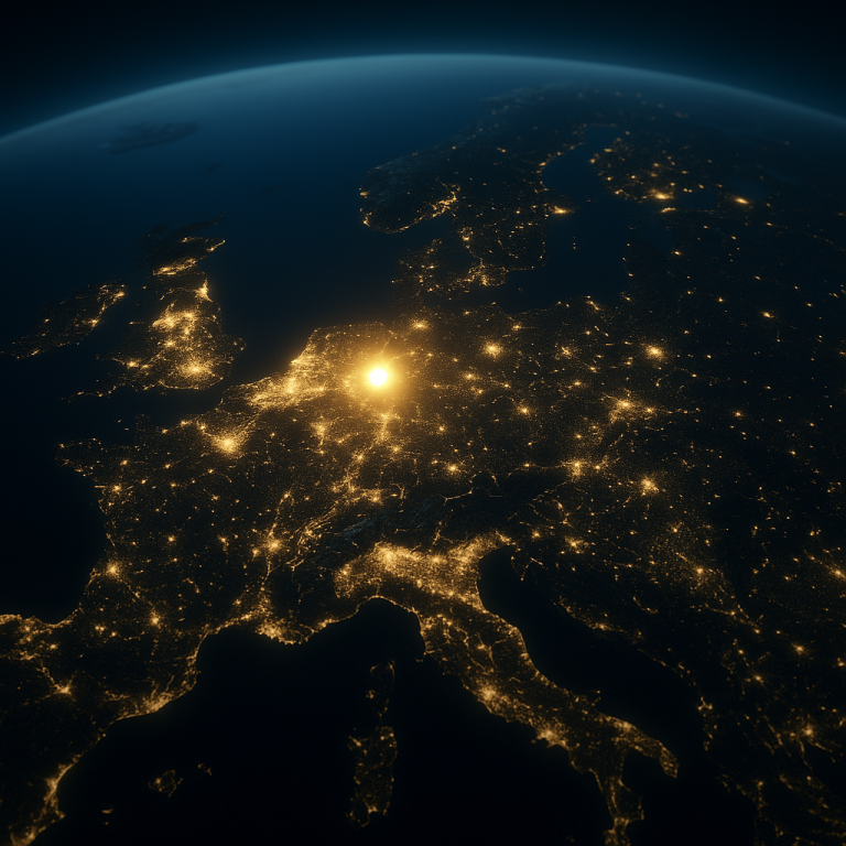 Colorful silicon wafers symbolizing Europe’s semiconductor resilience – EE Times Europe feature by Christoph H. X. Gnadl